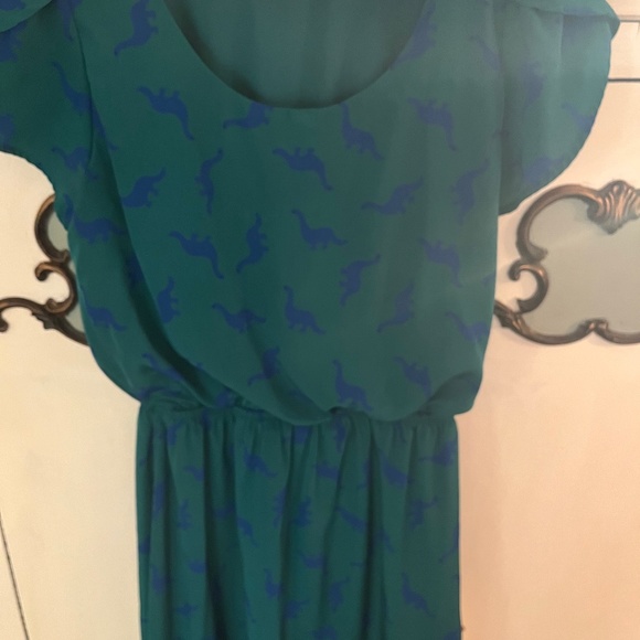 ModCloth dinosaur dress small - Picture 1 of 4
